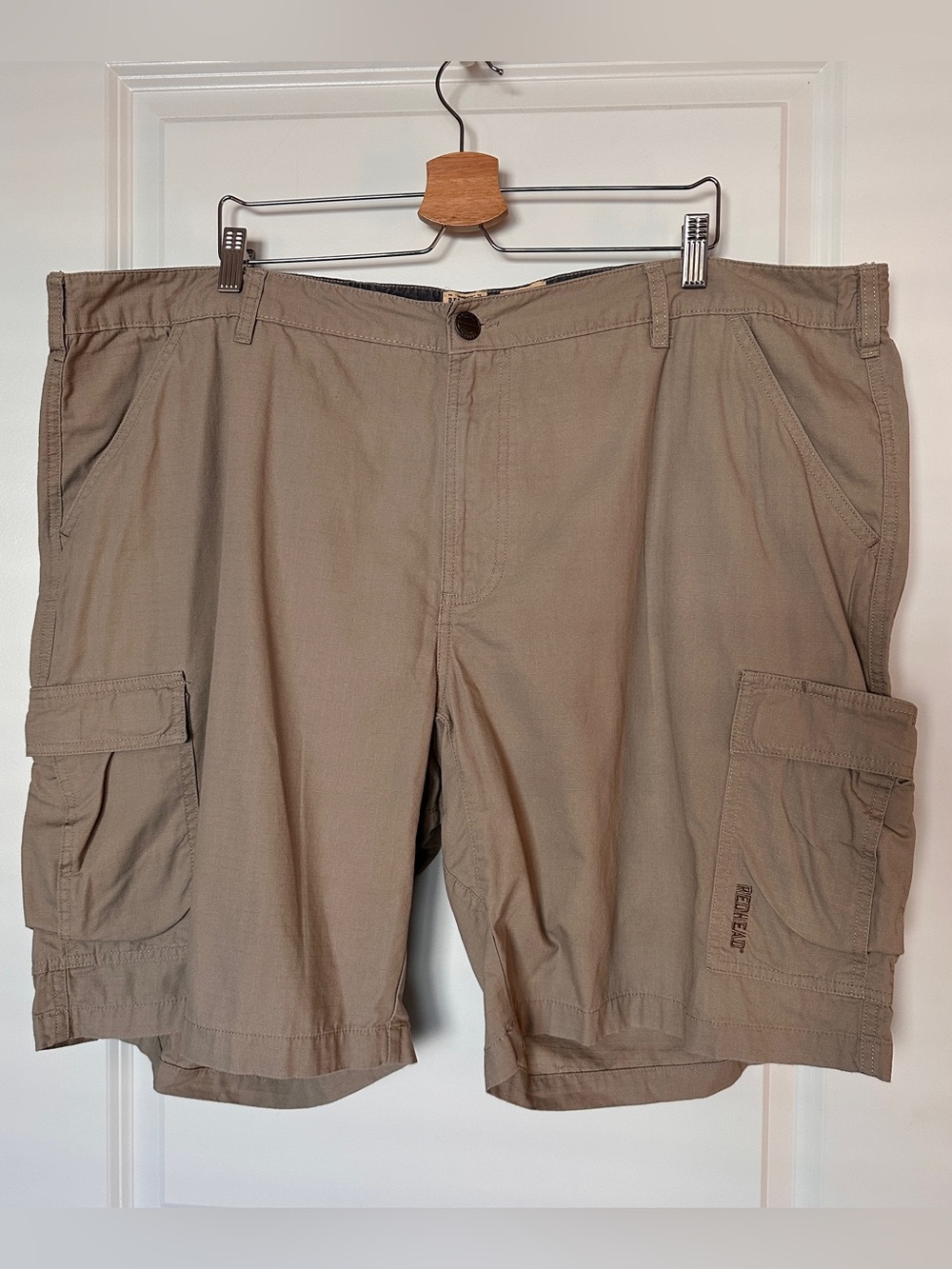 RedHead Men’s Tan Ripstop Cargo Shorts Size 48